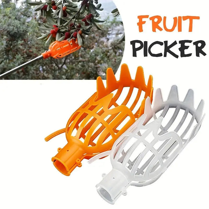 1pc, Cesta Para La Cabeza Del Recolector De Frutas (poste No Incluido) Herramienta De Recolección De Frutas De Plástico Colector De Recolección De Frutas De Jardinería Cosechadora De Bayas De Gran Altitud Dropship