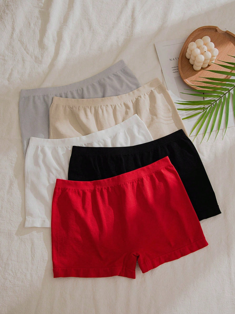 5 piezas Boyshorts unicolor