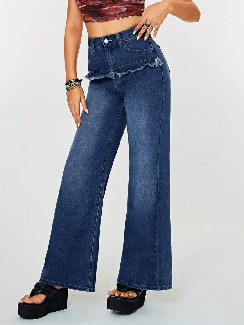 ICON Jeans de talle alto de pierna ancha