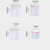 4pzas/set Bolsa de lavandería de malla, de almacenamiento para lavado de ropa con Cremallera, Especialmente adecuado para ropa interior