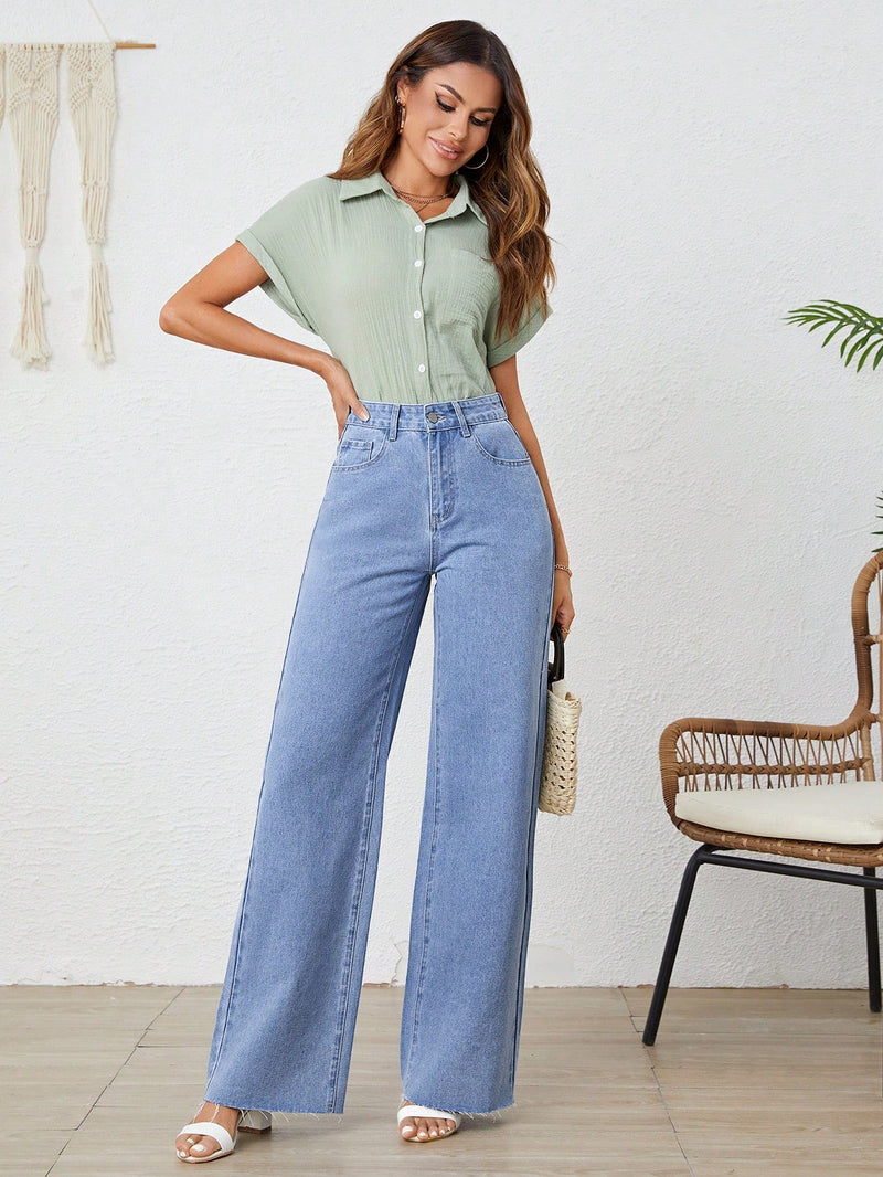 Tall Jeans unicolor bajo crudo