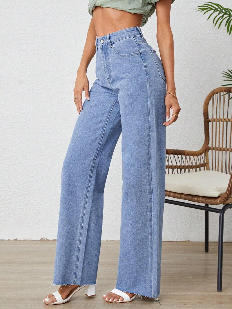 Tall Jeans unicolor bajo crudo