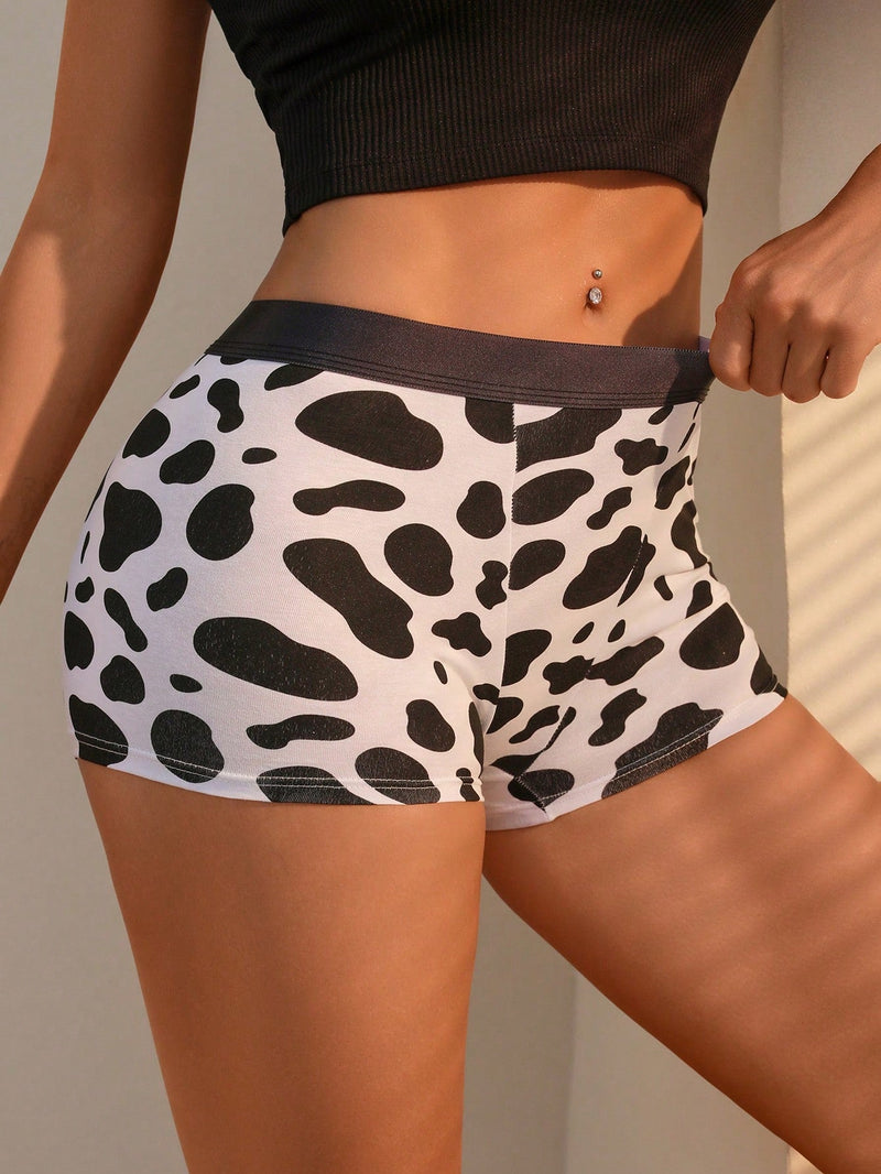 Boyshorts con estampado de vaca