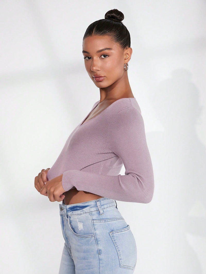 BASICS Jersey crop unicolor