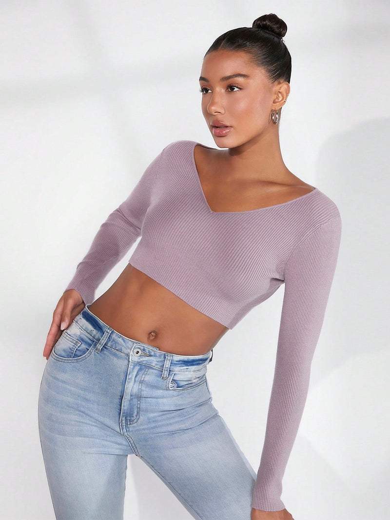 BASICS Jersey crop unicolor