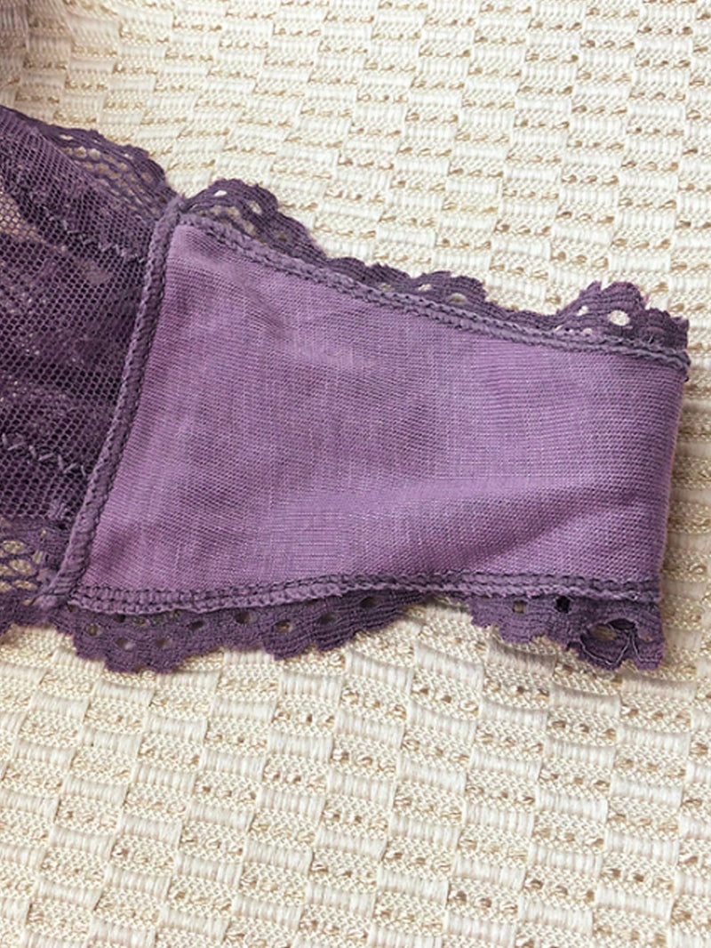 Tanga Transparente De Encaje Y Puntos Con Cintura Baja Para Mujeres Y Camiseta Con Calado