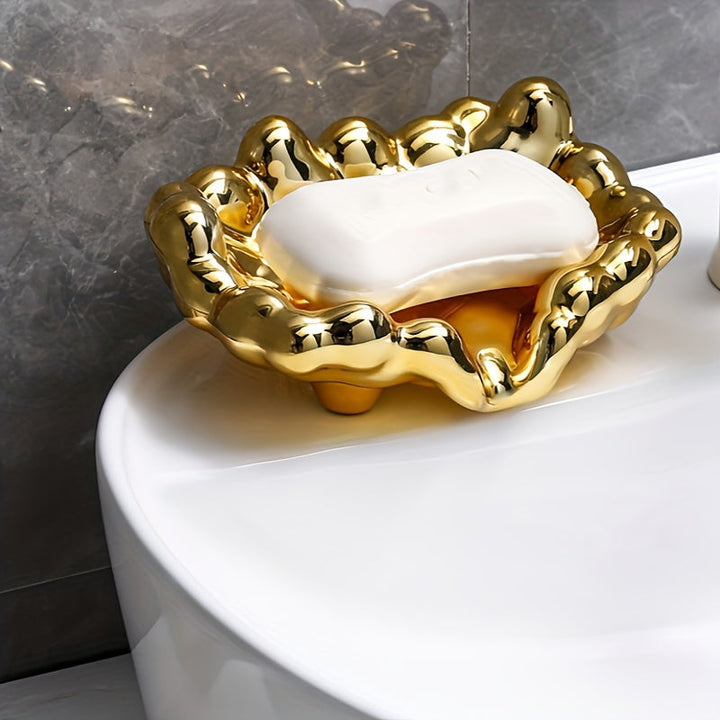 1 Pieza, Jabonera Creativa, Bandeja De Plástico Para Jabón, Soporte Para Barra De Jabón Para Ducha, Jabonera Para Baño, Estante Multifuncional Para Almacenamiento De Jabón Para Fregadero, Accesorios De Baño