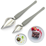 Juego de 5 piezas/2 piezas de Herramientas para Bañar Dulces, Tenedor y Cucharas para Bañar Chocolate, Cucharas Decorativas para Cocina, Lápiz de Chef para Platos Decorativos