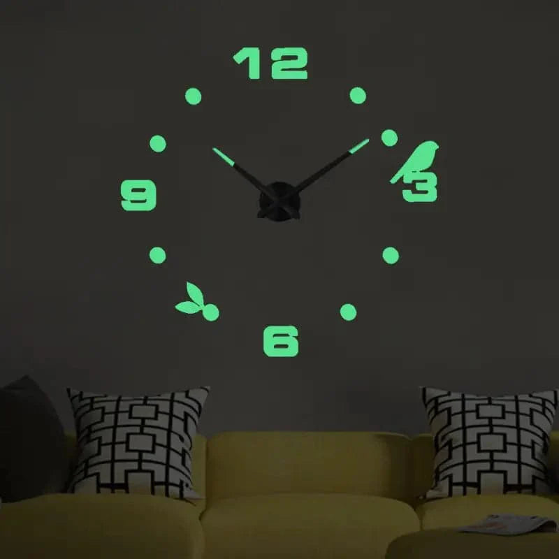 Reloj de Pared con Cronografo de Cuarzo 3D