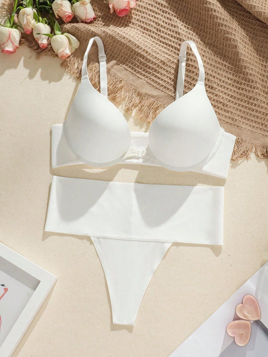 Set sujetador para mujeres monocromo con aro