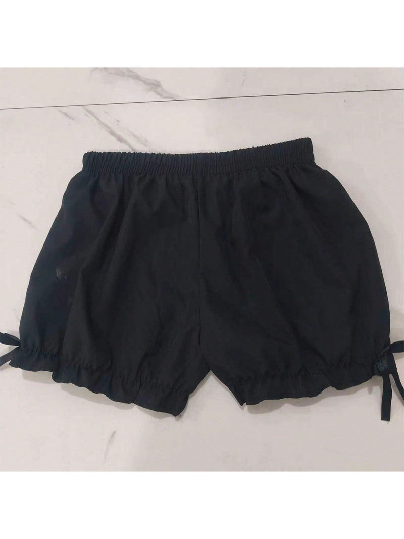 1 pantalon corto de seguridad para mujer con hem anti-rozaduras y no se enrolla, tela delgada para verano, color aleatorio