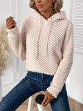 Lune sudadera fuzzy rosa superabrigada para mujer