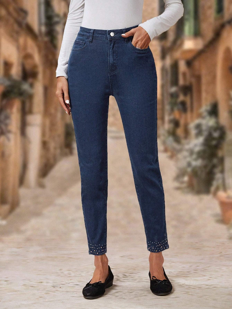 EMERY ROSE Jeans ajustados con lavado