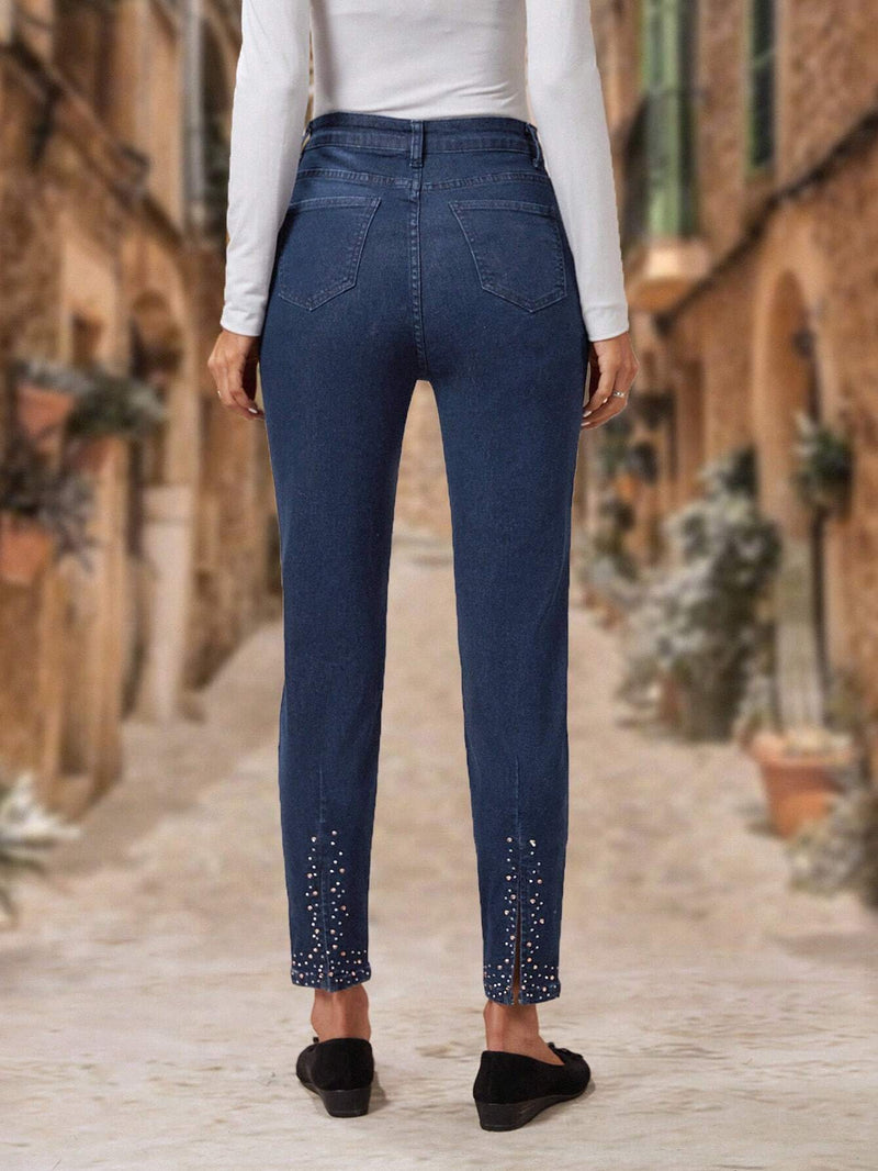 EMERY ROSE Jeans ajustados con lavado