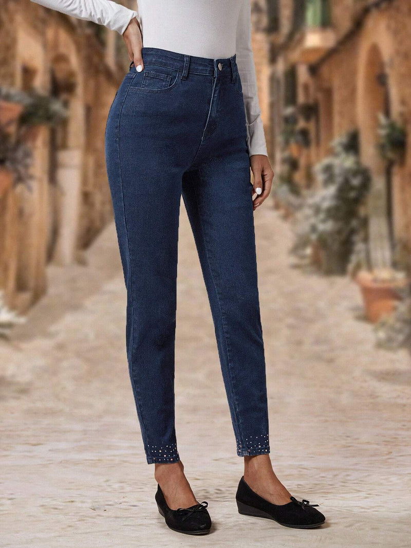 EMERY ROSE Jeans ajustados con lavado