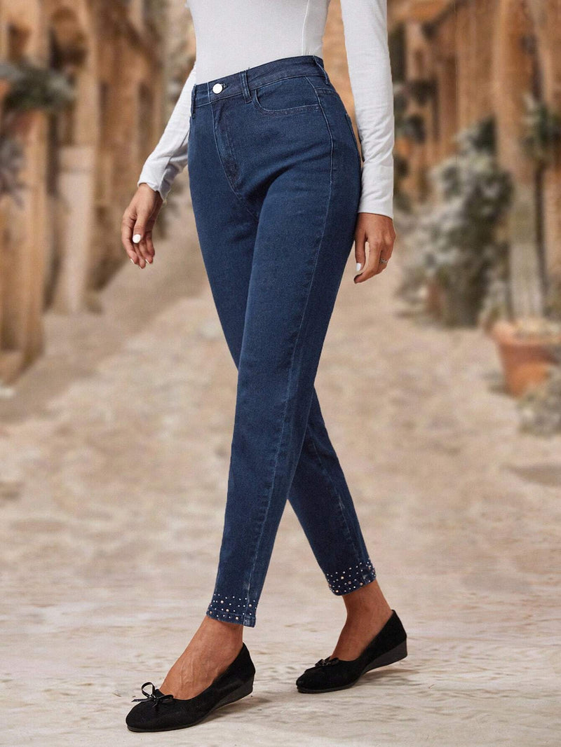 EMERY ROSE Jeans ajustados con lavado