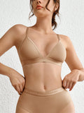 Leisure Sujetador Sin Alambre De Un Solo Color