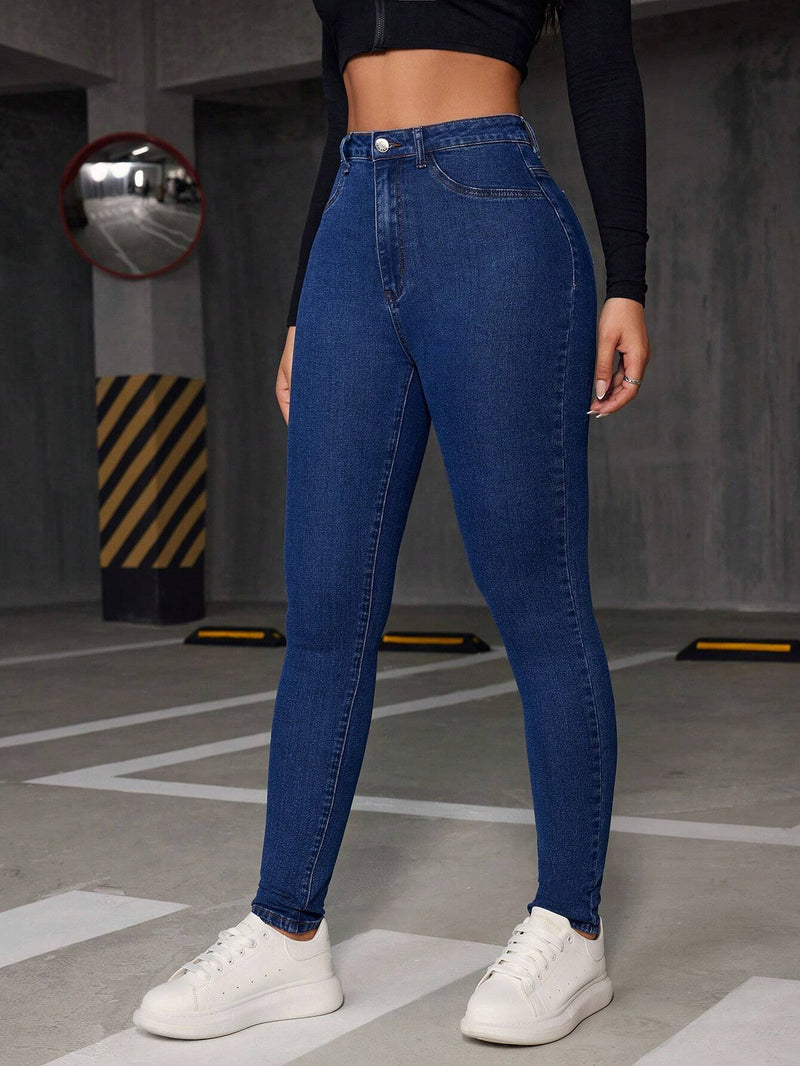 EZwear Jeans ajustados de talle alto