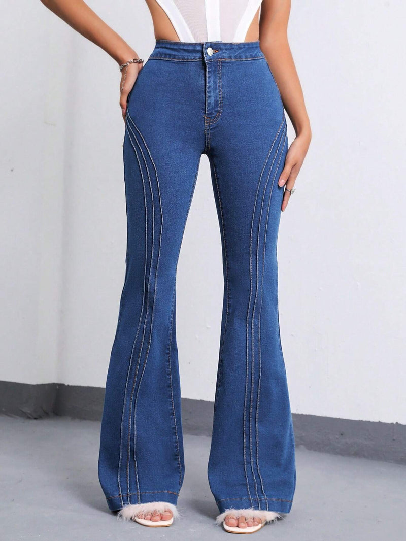 ICON Jeans de pierna amplia bajo crudo