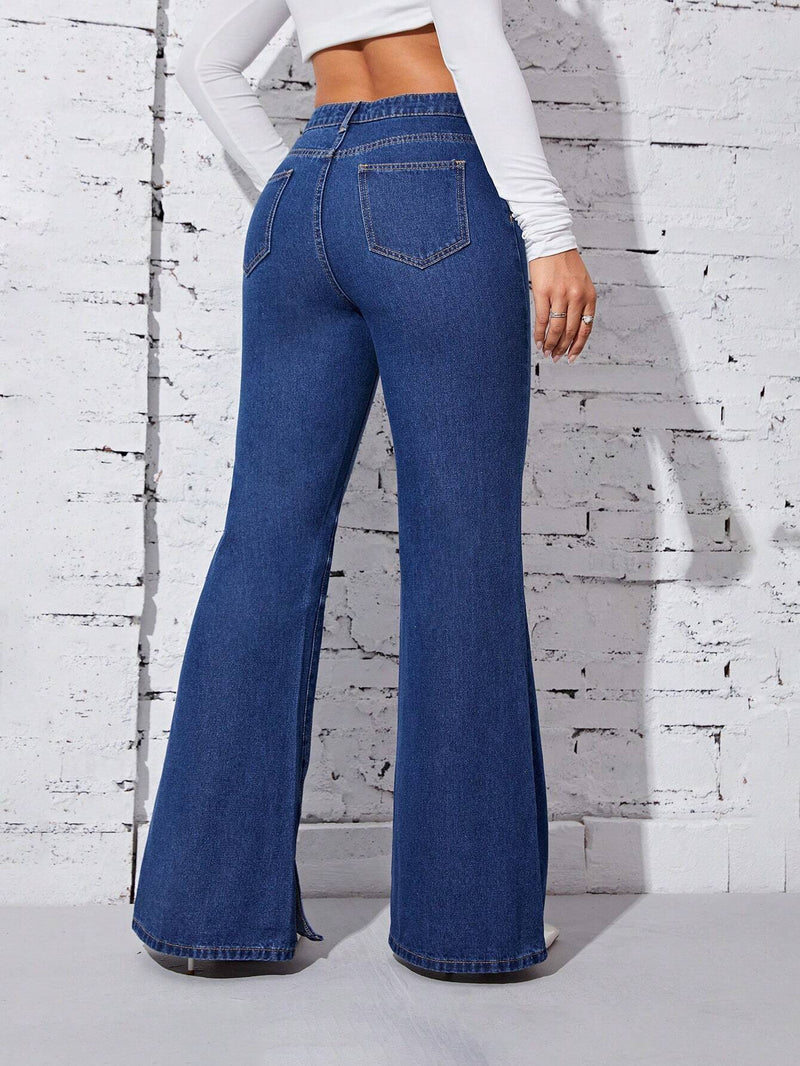 Prive Jeans de pierna amplia de talle alto