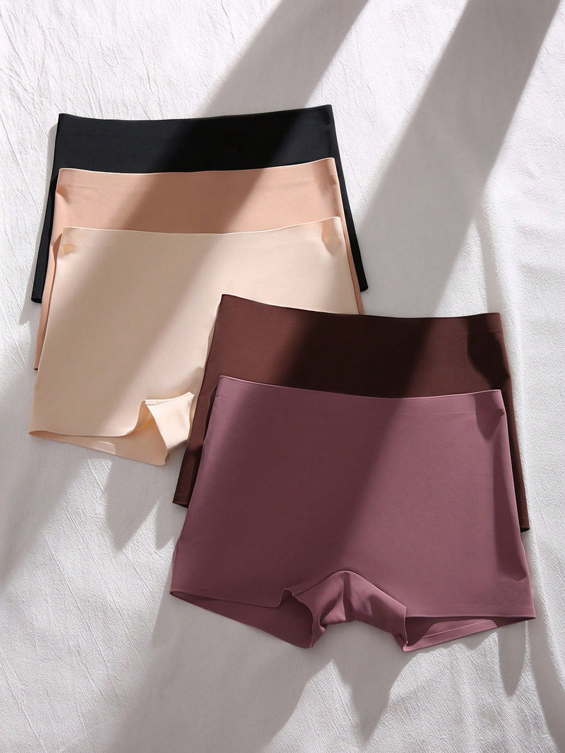 5 piezas Boyshorts unicolor delgado