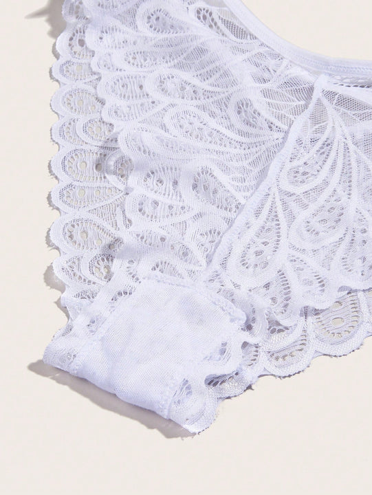 3 Paquetes De Ropa Interior Con Encaje Entrecruzado