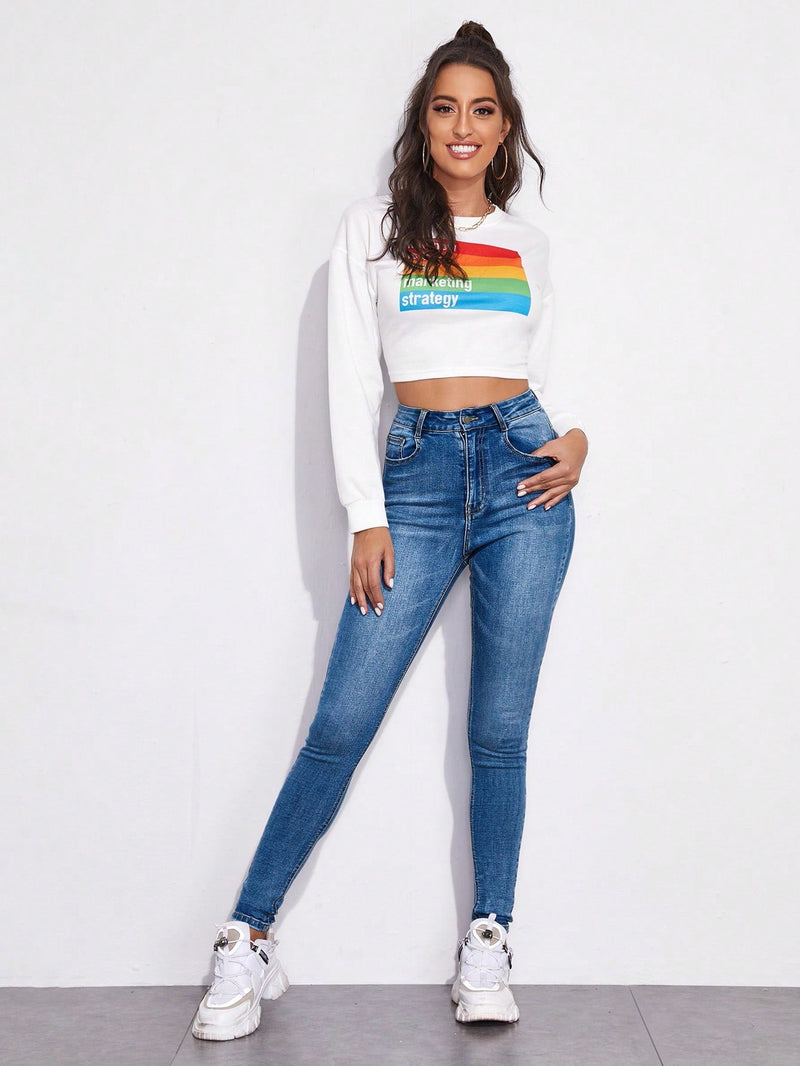 Essnce Jeans ajustados con cremallera