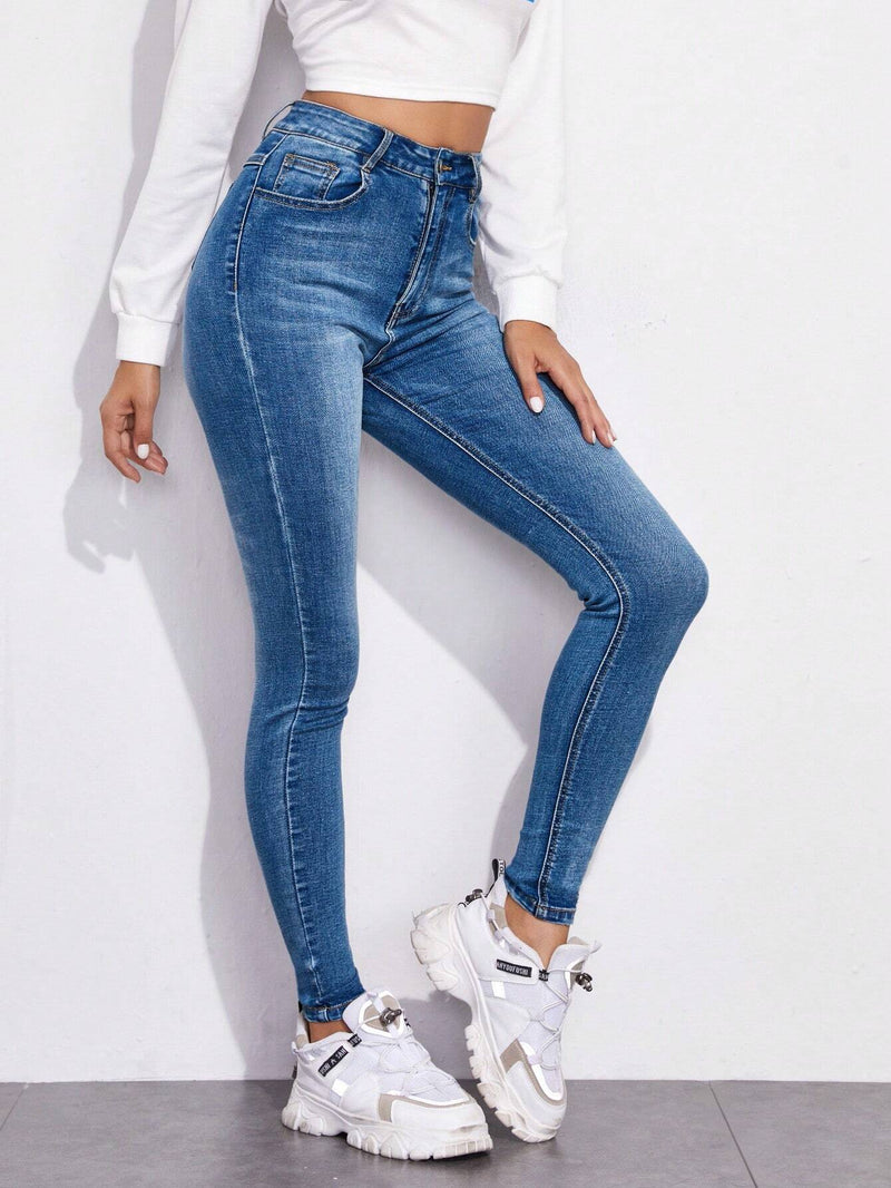 Essnce Jeans ajustados con cremallera