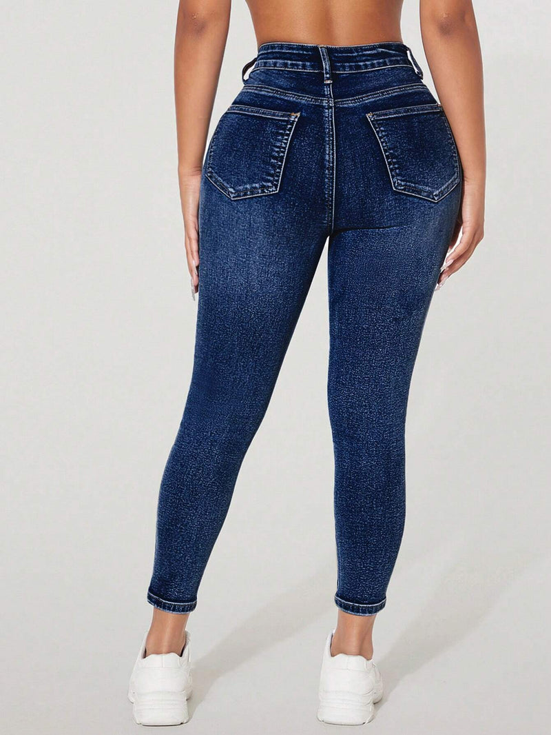 PETITE Jeans ajustados crop