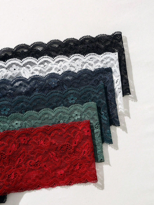 Underwear&sleepwear basics paquete de 6 tangas de encaje floral