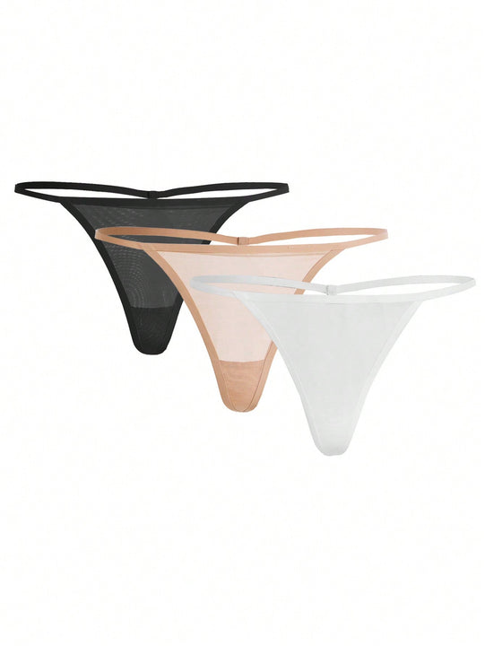 Leisure 3 piezas Set tanga unicolor
