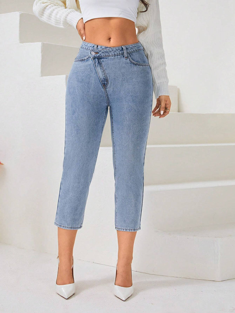 Prive Jeans de ajuste mom capris