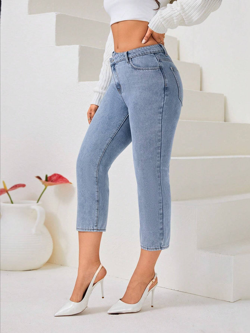 Prive Jeans de ajuste mom capris