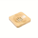 Bandeja de Jabón de Bambú Natural de Madera Caliente, Soporte de Almacenamiento, Estante de Jabón, Caja de Placa, Contenedor Portátil para Jabón de Baño