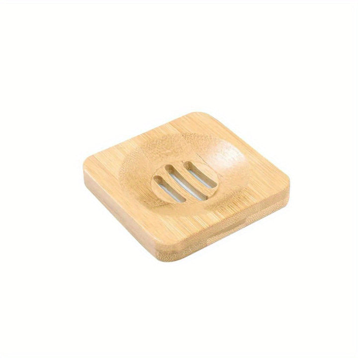 Bandeja de Jabón de Bambú Natural de Madera Caliente, Soporte de Almacenamiento, Estante de Jabón, Caja de Placa, Contenedor Portátil para Jabón de Baño