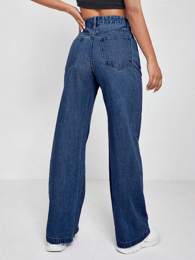 PETITE Jeans de pierna recta largo Pantalones