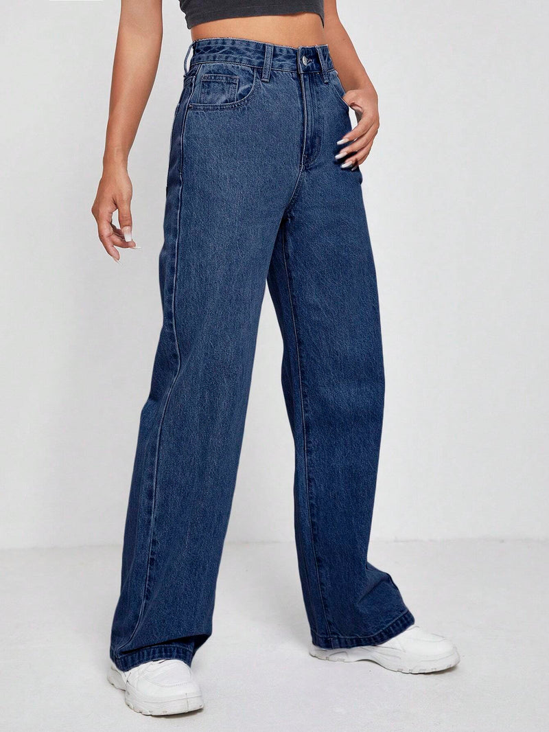 PETITE Jeans de pierna recta largo Pantalones