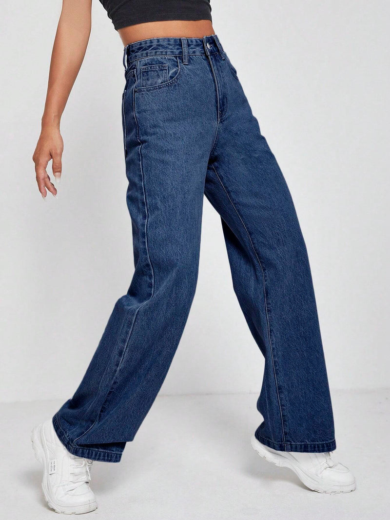 PETITE Jeans de pierna recta largo Pantalones