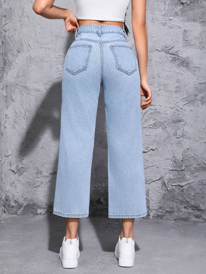 PETITE Jeans Para Mujer Con Bolsillos