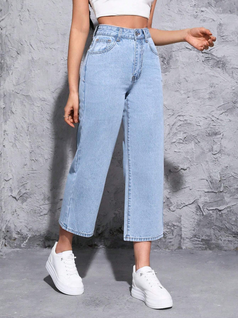 PETITE Jeans Para Mujer Con Bolsillos