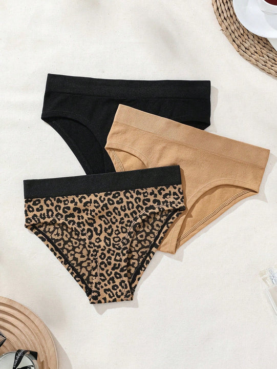 Conjunto De Ropa Interior Femenina De Tres Braguitas, Comodo