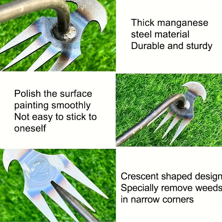 Rastrillo y Pala de Jardinería de Acero Inoxidable - Herramienta multifuncional para jardinería, adecuada para el mantenimiento del jardín y la excavación de hortalizas, duradera y resistente al óxido con revestimiento galvanizado