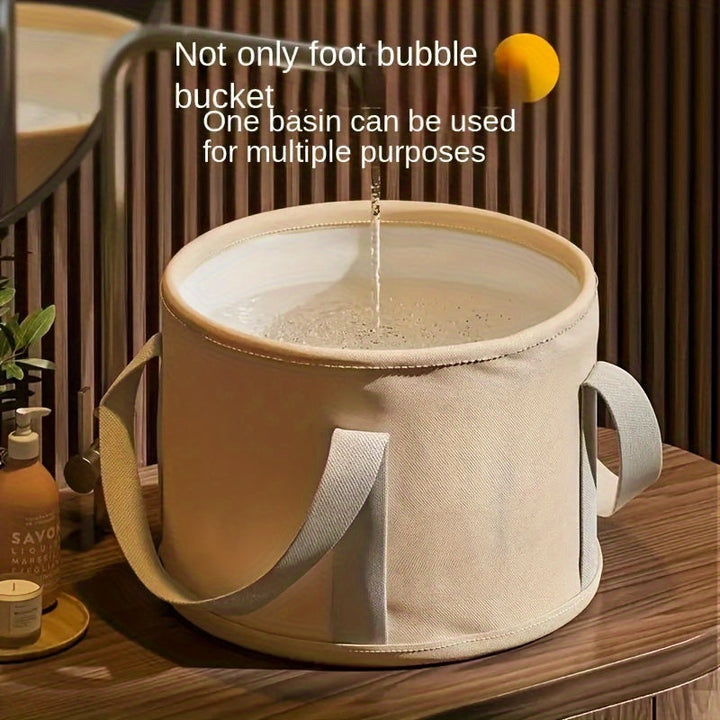 1pc Cubo de Remojo para Pies, portátil y plegable - aislado - cubo de remojo multifuncional para pies, aislamiento de película de aluminio, adecuado para otoño e invierno