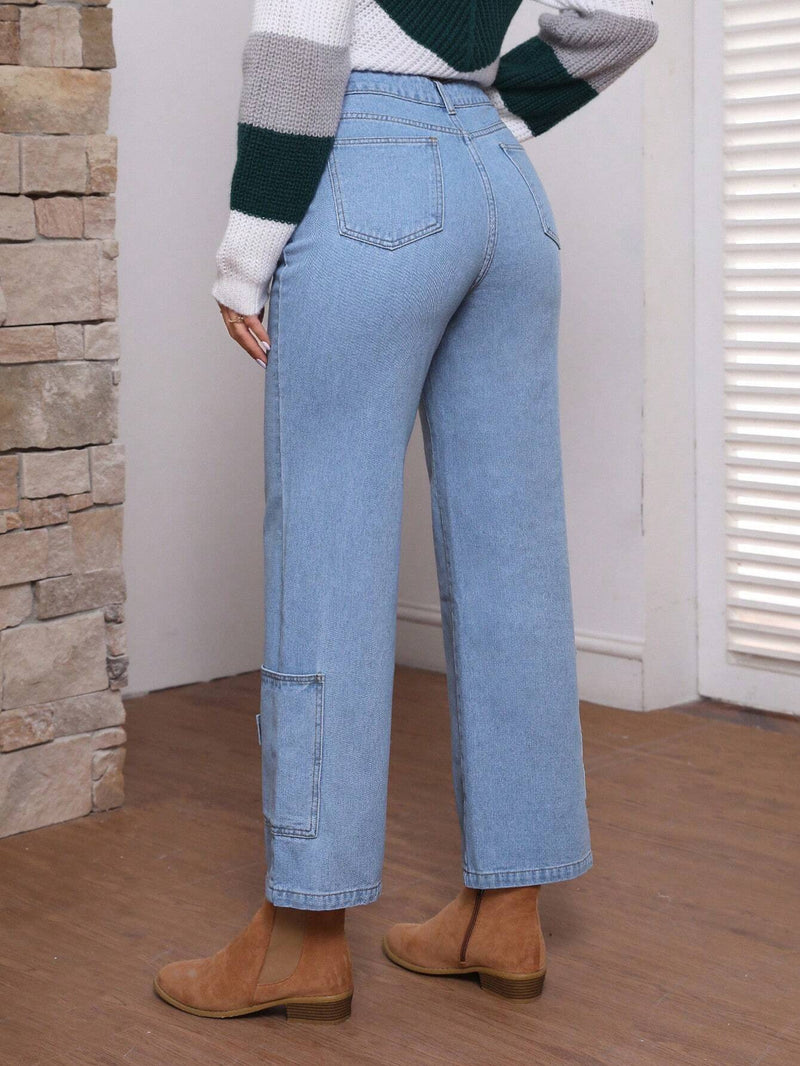 LUNE Pantalones Acampanados De Mezclilla Para Mujeres