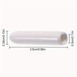 100pcs Cubiertas De Punta De Horquilla Para Lavavajillas, Tapas Flexibles De Extremo Redondo Para Organizador De Estantes, Tapas De Punta De Cubierta De Protector De Hilo De Alambre, 0.11in * 0.98in