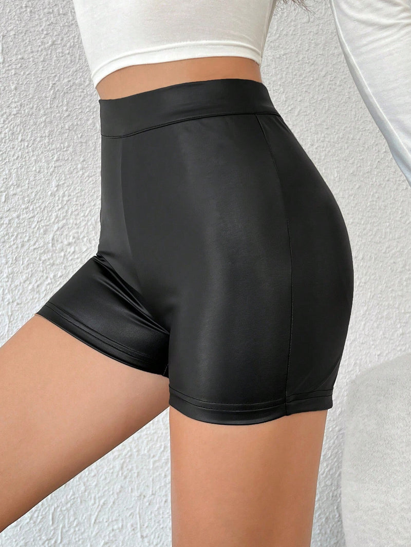 PETITE Shorts Ajustados Con Cintura Alta