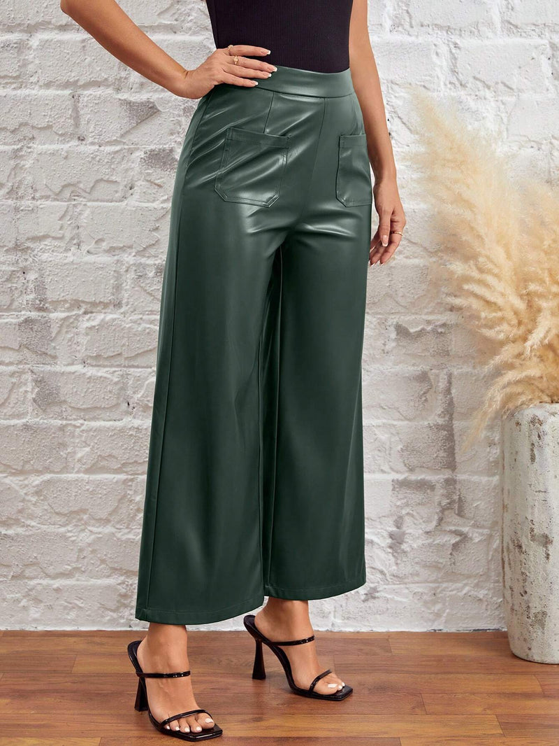 Frenchy Pantalones Para Mujer Con Bolsillos Dobles