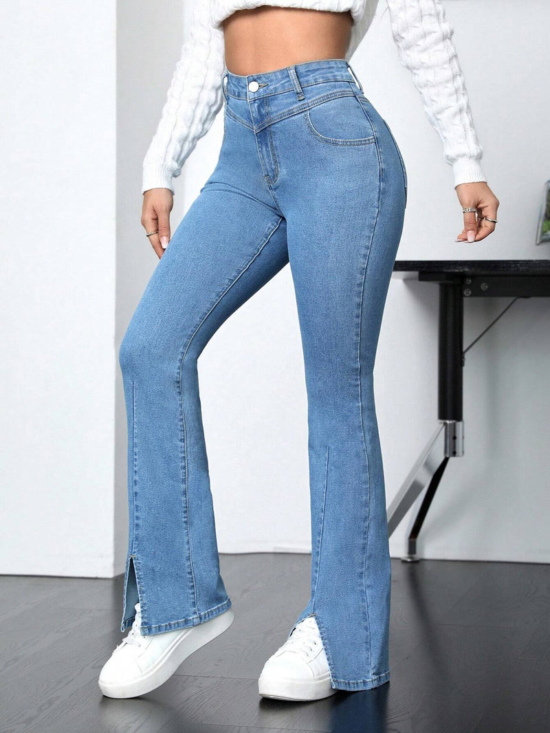 EZwear Jeans Acampanados Para Mujeres