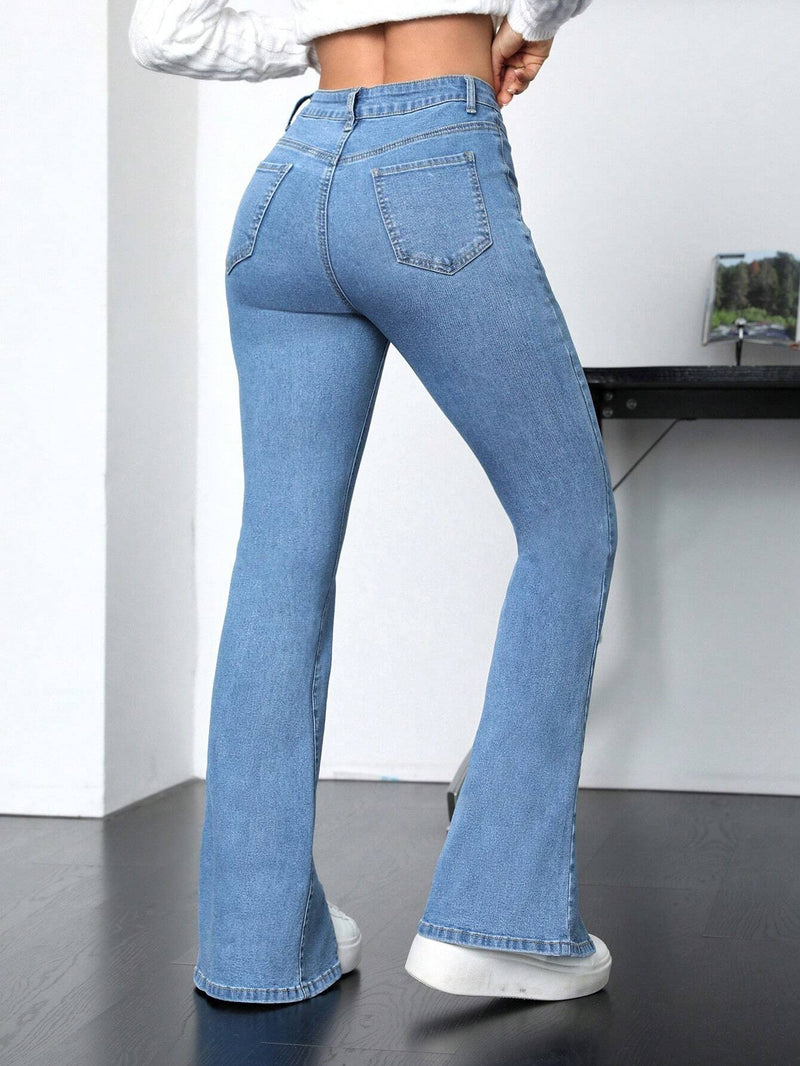 EZwear Jeans Acampanados Para Mujeres