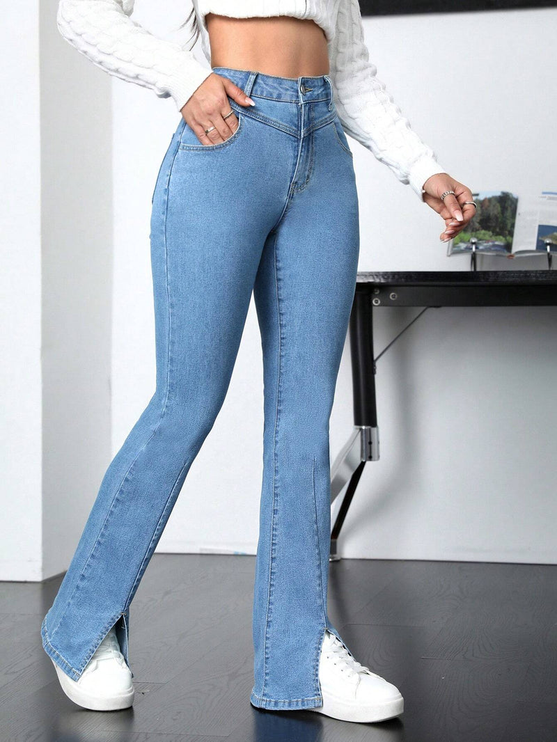 EZwear Jeans Acampanados Para Mujeres